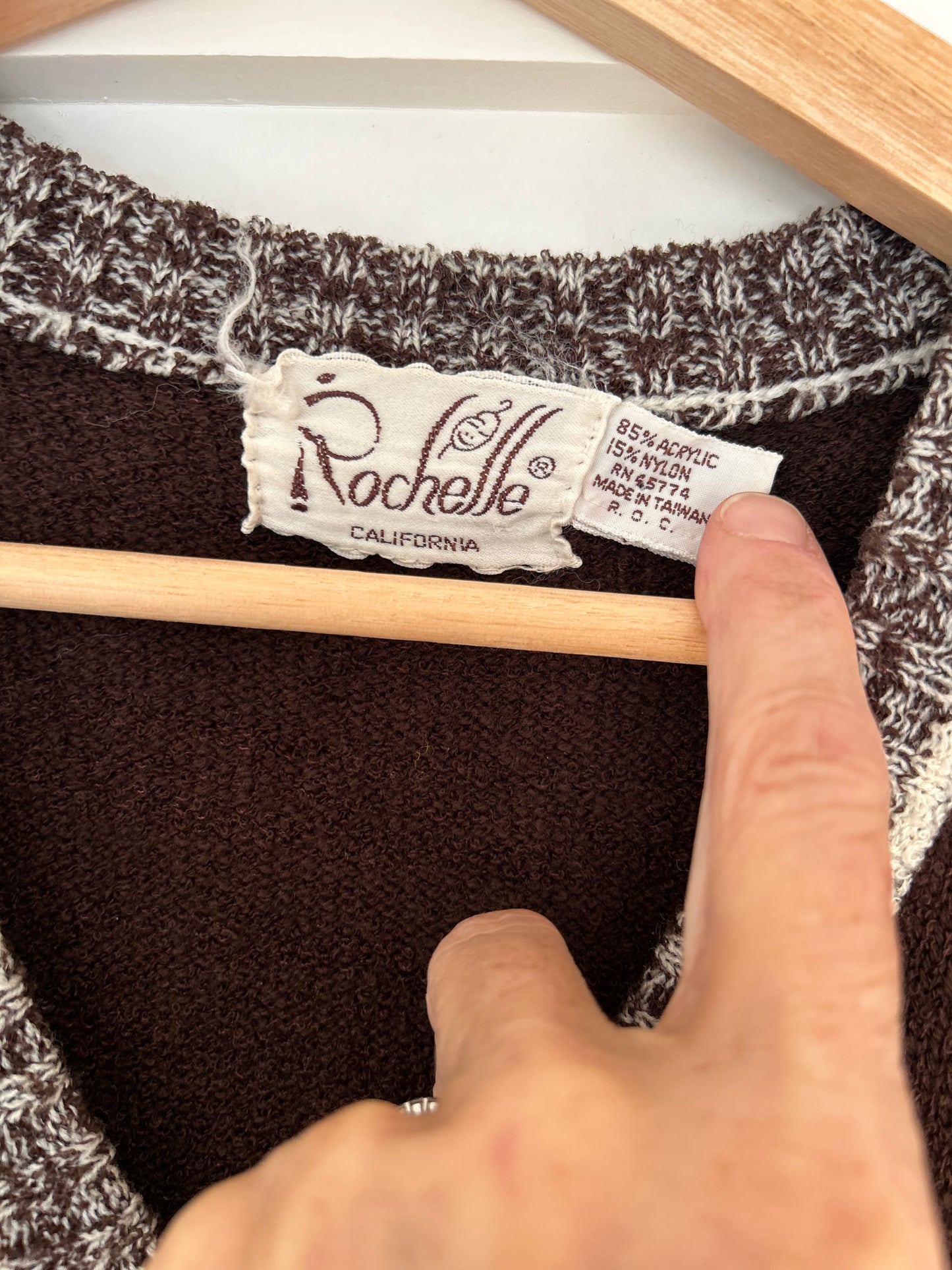 Rochelle Fair Isle Style V Neck Sleeveless Vest