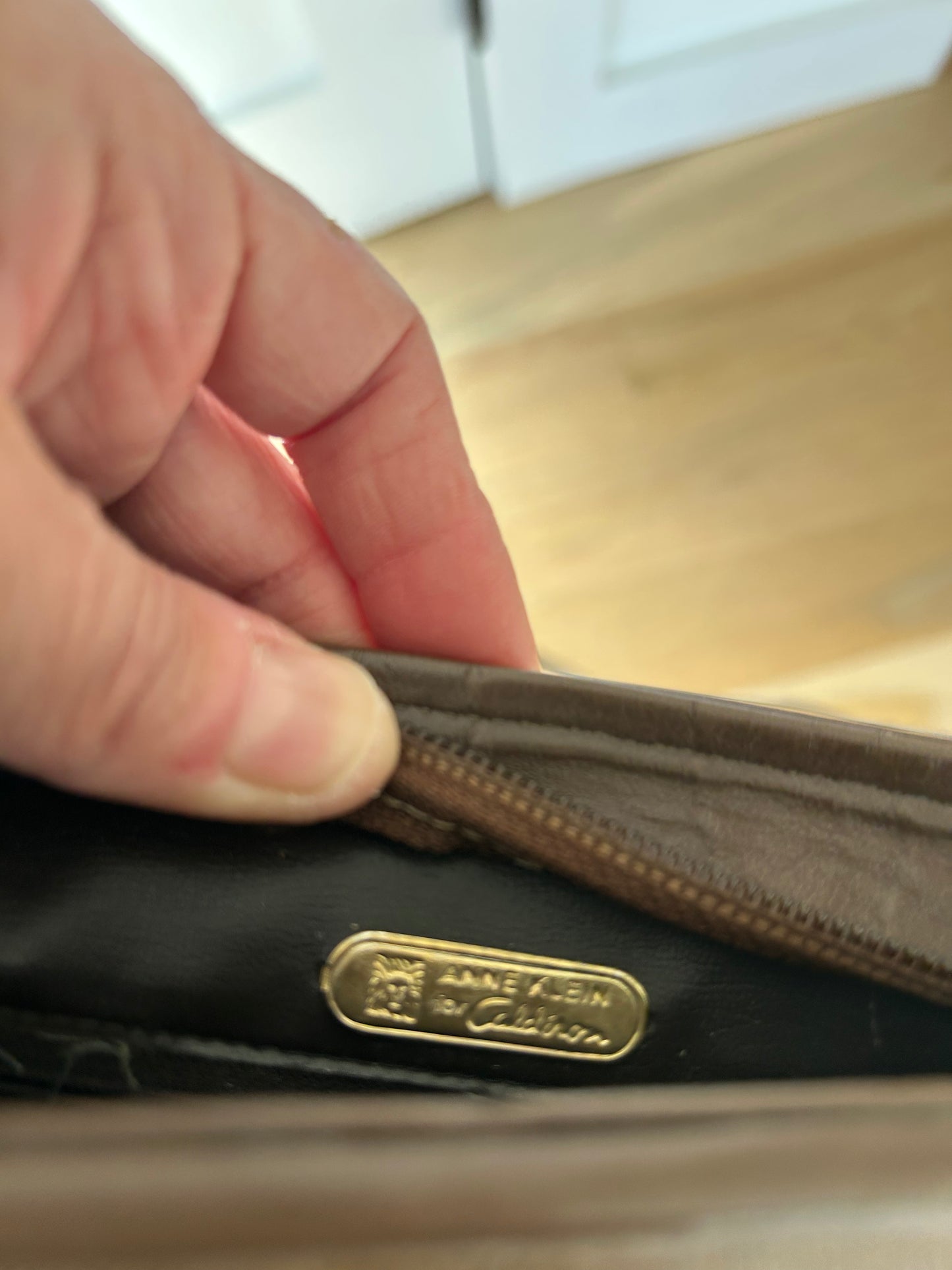 70's Vintage Anne Klein for Calderon Leather Crossbody Bag