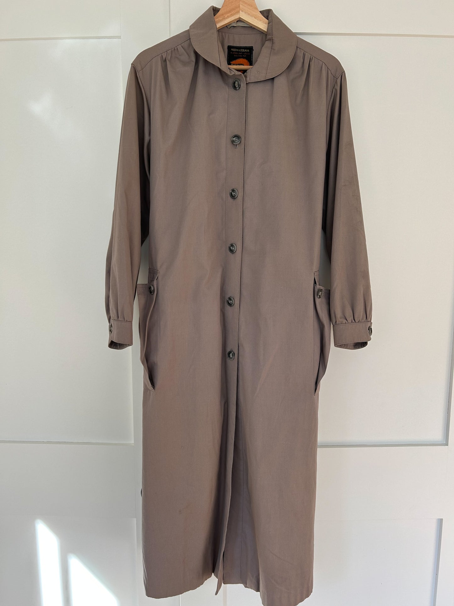 80's Fox Run Mocha Trench Coat