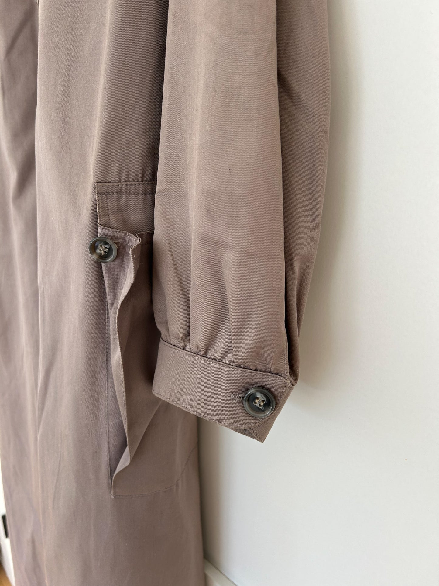 80's Fox Run Mocha Trench Coat
