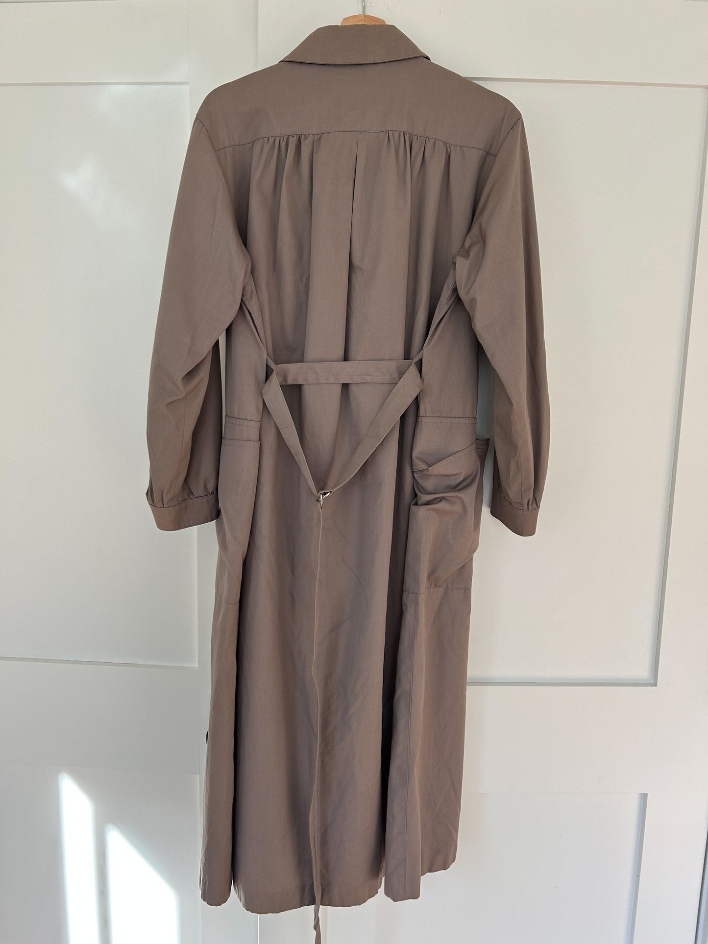 80's Fox Run Mocha Trench Coat