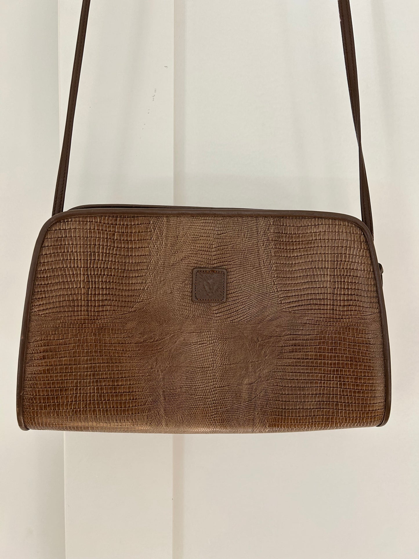 70's Vintage Anne Klein for Calderon Leather Crossbody Bag