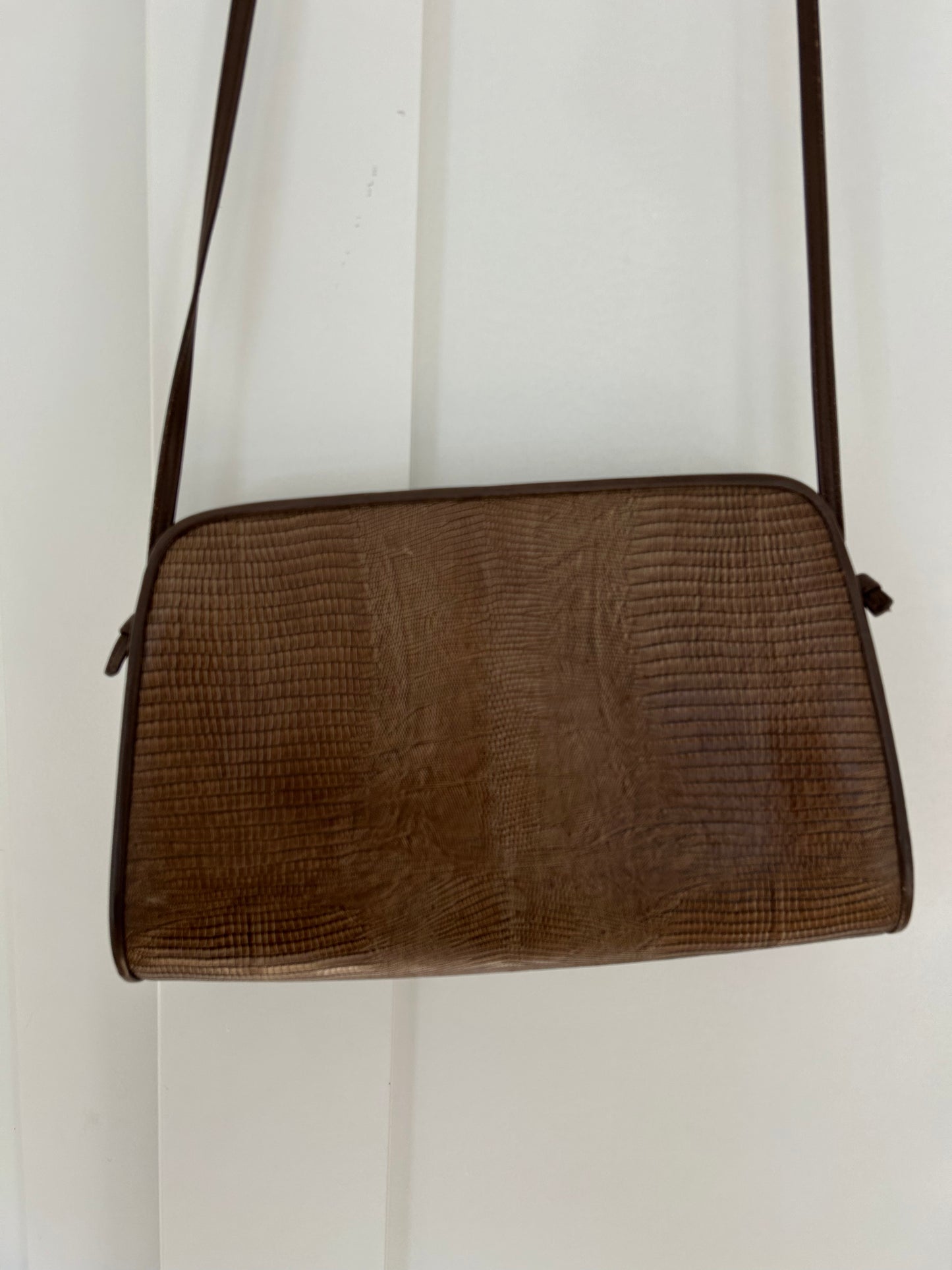 70's Vintage Anne Klein for Calderon Leather Crossbody Bag