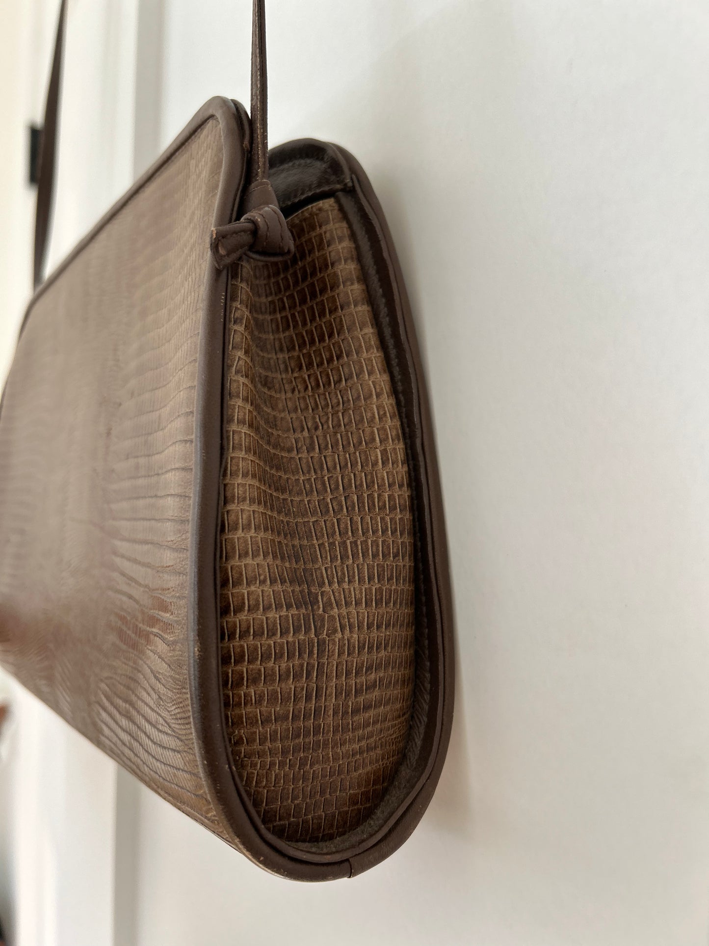 70's Vintage Anne Klein for Calderon Leather Crossbody Bag