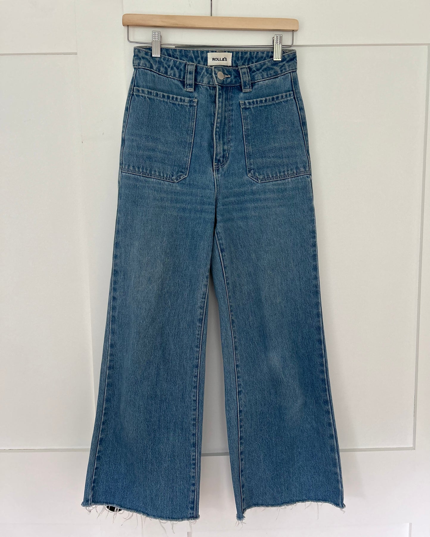 Rolla's Medium Wash Wide Leg Sailor Style Jeans