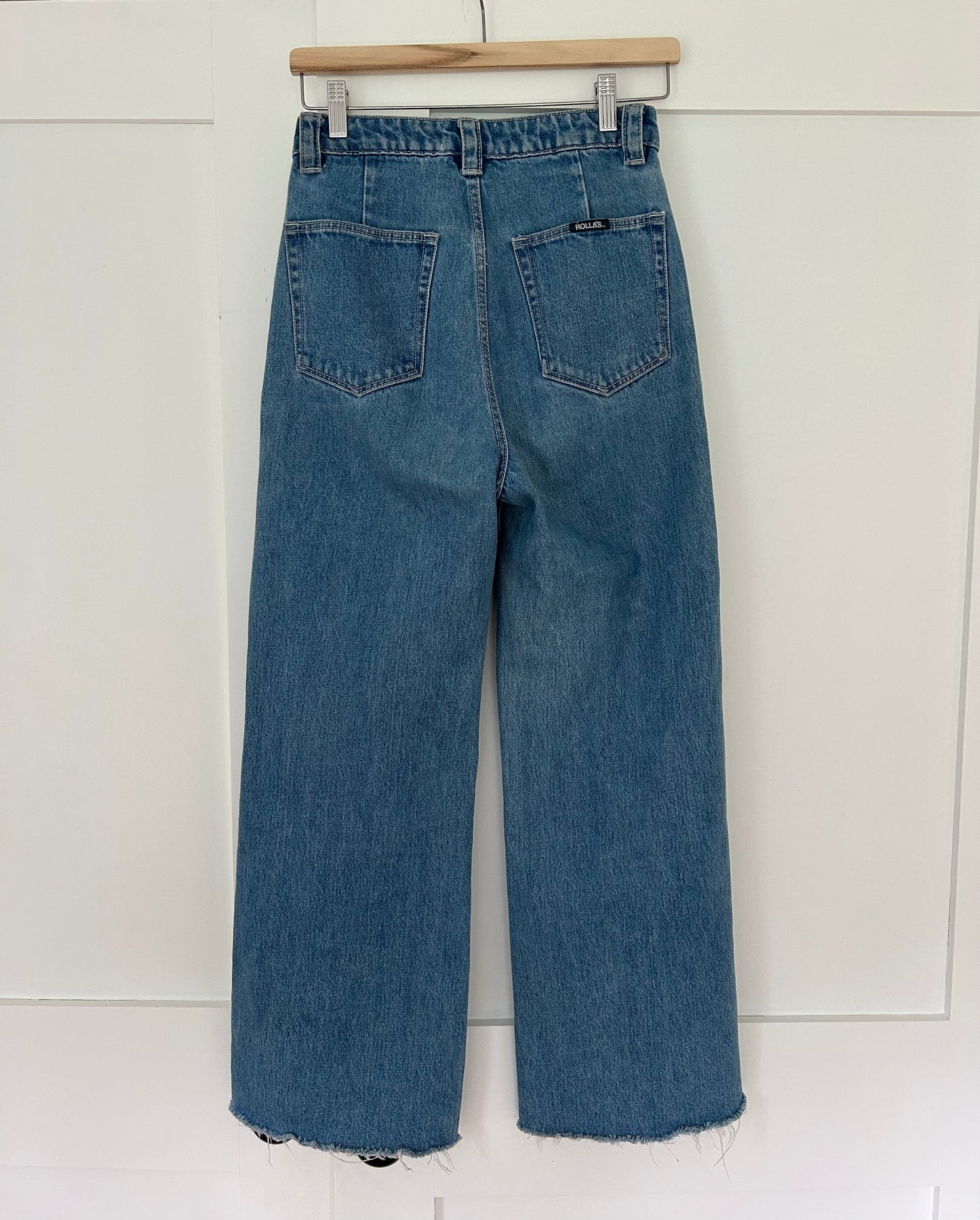 Rolla's Medium Wash Wide Leg Sailor Style Jeans